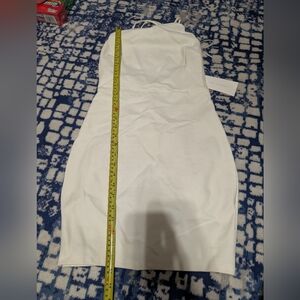 Lush White Strappy Back Dress Formal